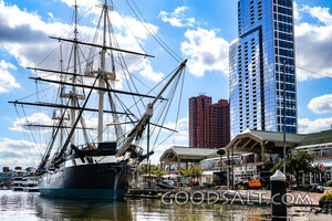Tall Ship at the City Harbor