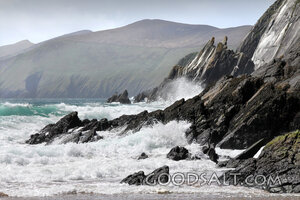 Waves Against the Rock