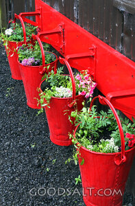 Red Buckets of Garden Renewal