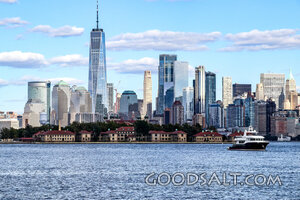 Lower Manhattan Harbor Skyline