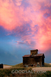 Harvest Barn Under Evening Glory