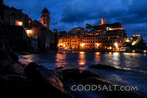Harbor Church at Nightfall
