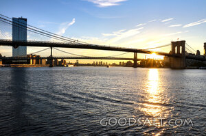 Sunrise Over the Brooklyn Bridge