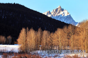 Mountain Majesty in Winter Light