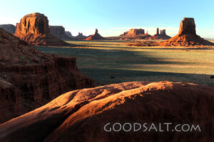 Desert Buttes in Wilderness Light