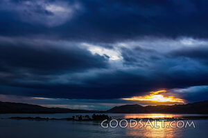 Light Breaking Over the Storm Sea