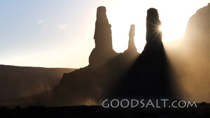 Light Through the Wilderness Pillars