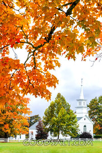 Autumn Church Steeple