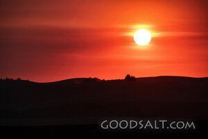 Sunset Over the Quiet Hills