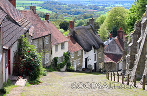 Village Lane Beside the Old Church