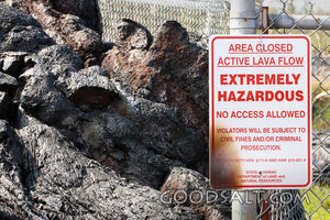Active Lava Flow Warning
