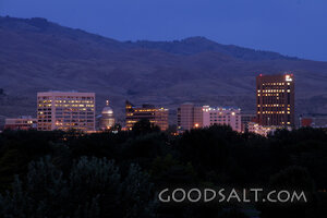 City Lights Beneath the Foothills