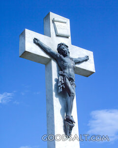 Crucifix Against the Heavens