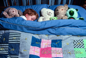 Child Sleeping Safely at Bedtime