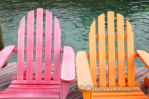 Lakeside Chairs on a Quiet Dock