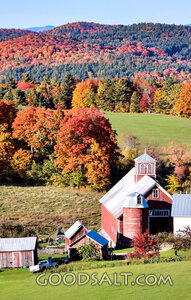 Autumn Harvest Barn in Mountain Valley