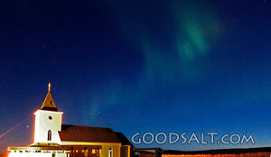 Church Beneath the Northern Lights