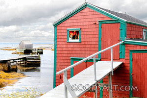 Coastal Boathouse by the Harbor