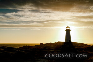Lighthouse at the Edge of Evening