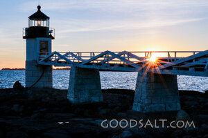 Lighthouse at the Edge of Evening