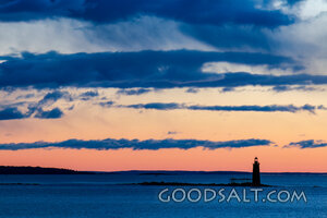 Lighthouse Vigil at Dusk