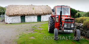 Thatched Farmstead with Tractor