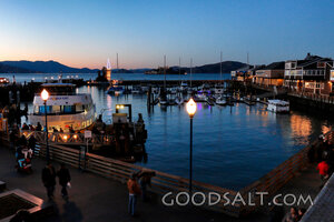 Harbor Lights at Dusk