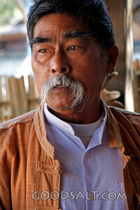 Rural Elder in Quiet Reflection