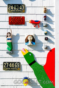 Nova Scotia Folk Wall with Mermaid and Sea Bird