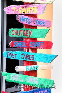 Island Marketplace Signpost