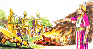 King Josiah Oversees the Destruction of the Idols