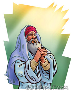 Elder Hebrew Man in Prayer