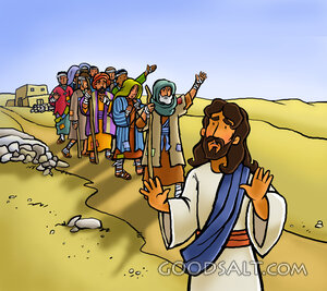Jesus Sends the Ten Lepers to the Priests
