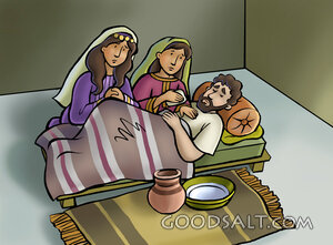 Lazarus on His Sickbed