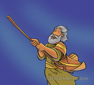Israelite Priest Sounding the Shofar