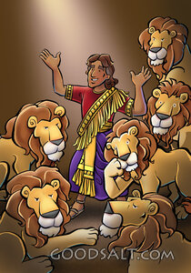 Daniel Safe Among the Lions