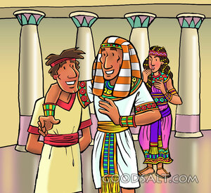 Joseph Honored in Pharaoh's Palace