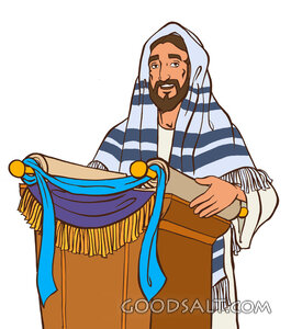 Jesus Reading the Scroll