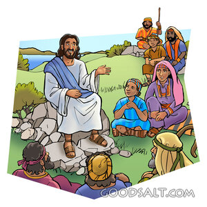 Jesus Teaching on the Hillside