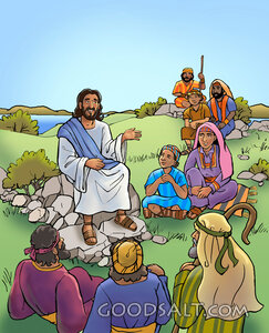 Jesus Teaching on the Hillside