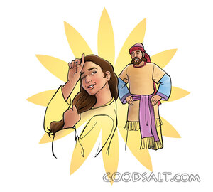 Biblical Woman with Long Hair