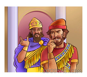 Haman Before King Ahasuerus