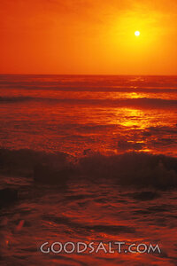 Sun Over the Evening Sea