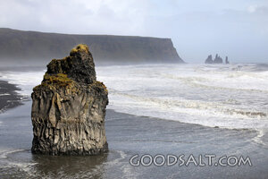 Lone Rock  Formation on the Beach