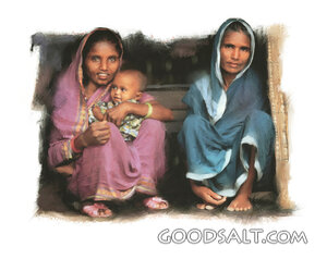 Mother and Child at the Doorway