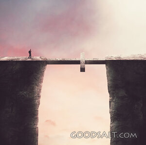 Man Passing over the Cliff