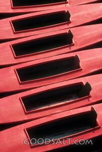 Stacked Rowboats at Rest