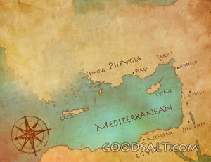 Map of the Mediterranean