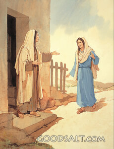 Mary and Elizabeth Share Good News of Their Pregnancies