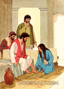 Mary Anoints Jesus' Feet
